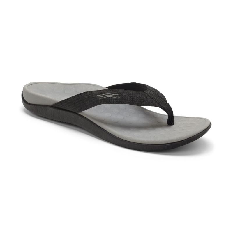 Vionic Wave Toe Post Sandal Fekete | NCMzQLIe