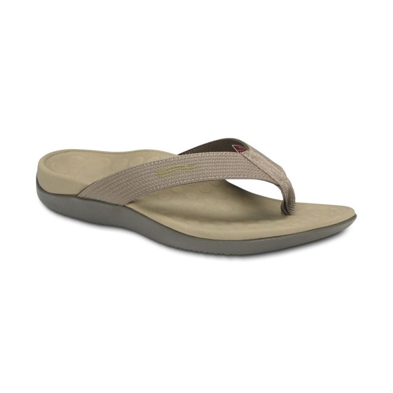 Vionic Wave Toe Post Sandal Khaki | PTAdLnCA