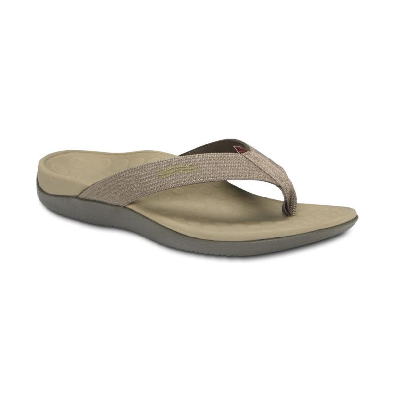 Vionic Wave Toe Post Sandal Khaki | Tmn1BukY