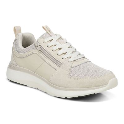 Vionic Athena Sneaker Krém | G2NQ3MlQ