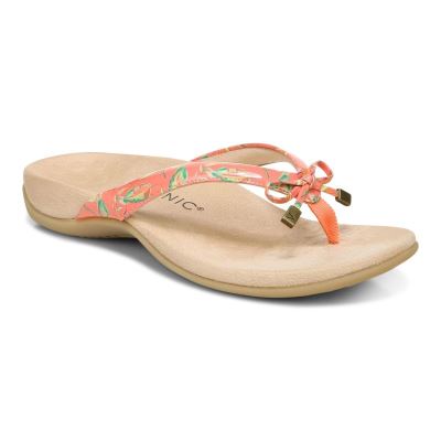 Vionic Bella Toe Post Sandal Korall | MJIGtHTA