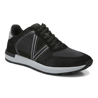 Vionic Bradey Sneaker Fekete Szürke | 9iZSFKI2