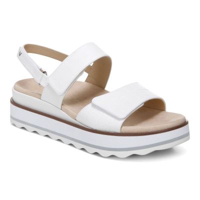 Vionic Brielle Flatform Sandal Fehér | PzNrySKi