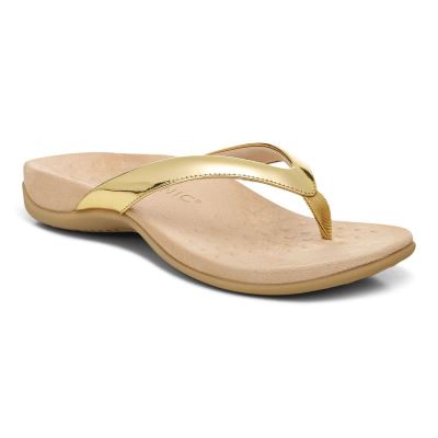 Vionic Dillon Toe Post Sandal Arany | lL4bR1jy