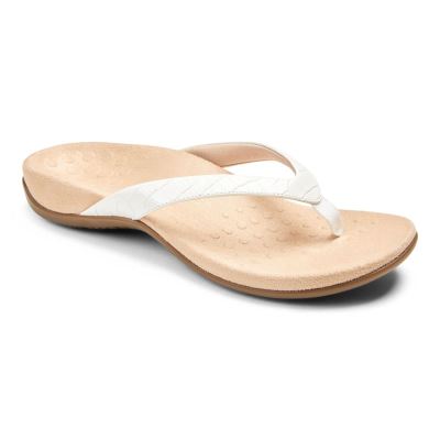 Vionic Dillon Toe Post Sandal Fehér | HkCwqbYD