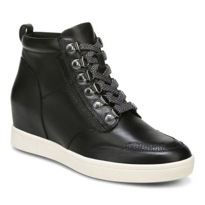 Vionic Jordy High Top Fekete | 7EuQ95TZ