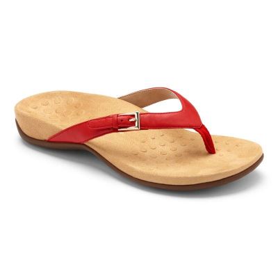 Vionic Kelby Toe Post Sandal Piros | gDc158AO