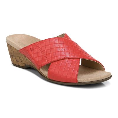 Vionic Leticia Éktalpú Sandal Piros | MEcFsRhr