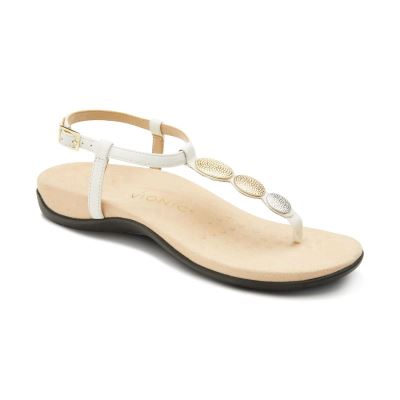 Vionic Lizbeth Backstrap Sandal Fehér | 0O15ghtx