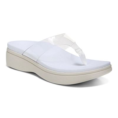 Vionic Luminous Platform Sandal Fehér | RkSd3rkI