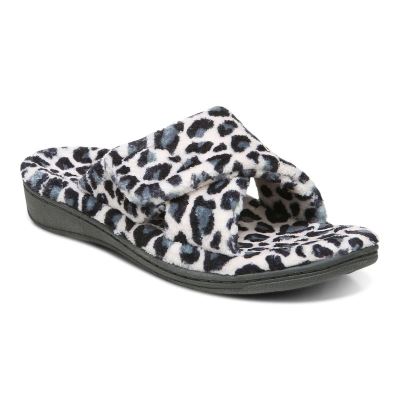 Vionic Relax Slippers Krém Leopárd | PI5gOJRx