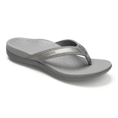 Vionic Tide II Toe Post Sandal Metal | IjFCfGgo