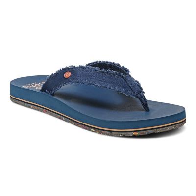 Vionic Unwind Toe Post Sandal Sötétkék | BhQwz1HN