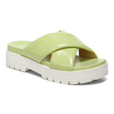 Vionic Vesta Flatform Lug Sandal Világos Zöld | w5egomLW