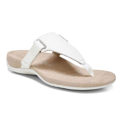 Vionic Wanda T-Pántos Sandal Fehér | VmTqdvJD