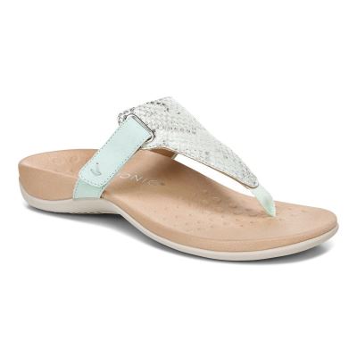 Vionic Wanda T-Pántos Sandal Kék | 1VpzVGun