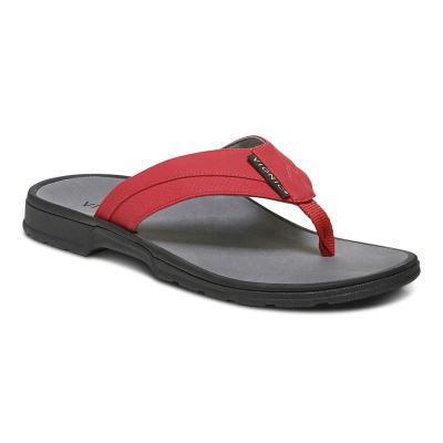 Vionic Wyatt Toe Post Sandal Piros | HhbnduTV