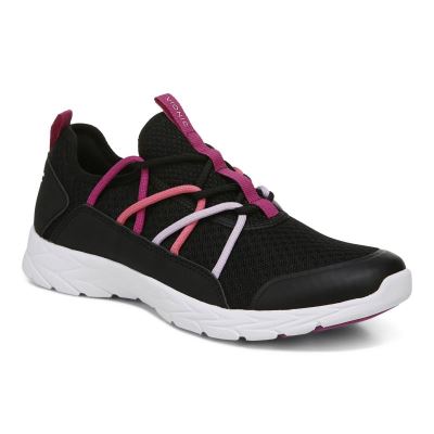 Vionic Zeliya Csipke Up Sneaker Fekete | 8MbJLZzx